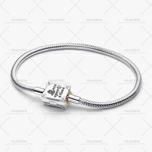 Pandora Disney Princess Storybook Lab-grown Diamond Snake Chain Bracelet